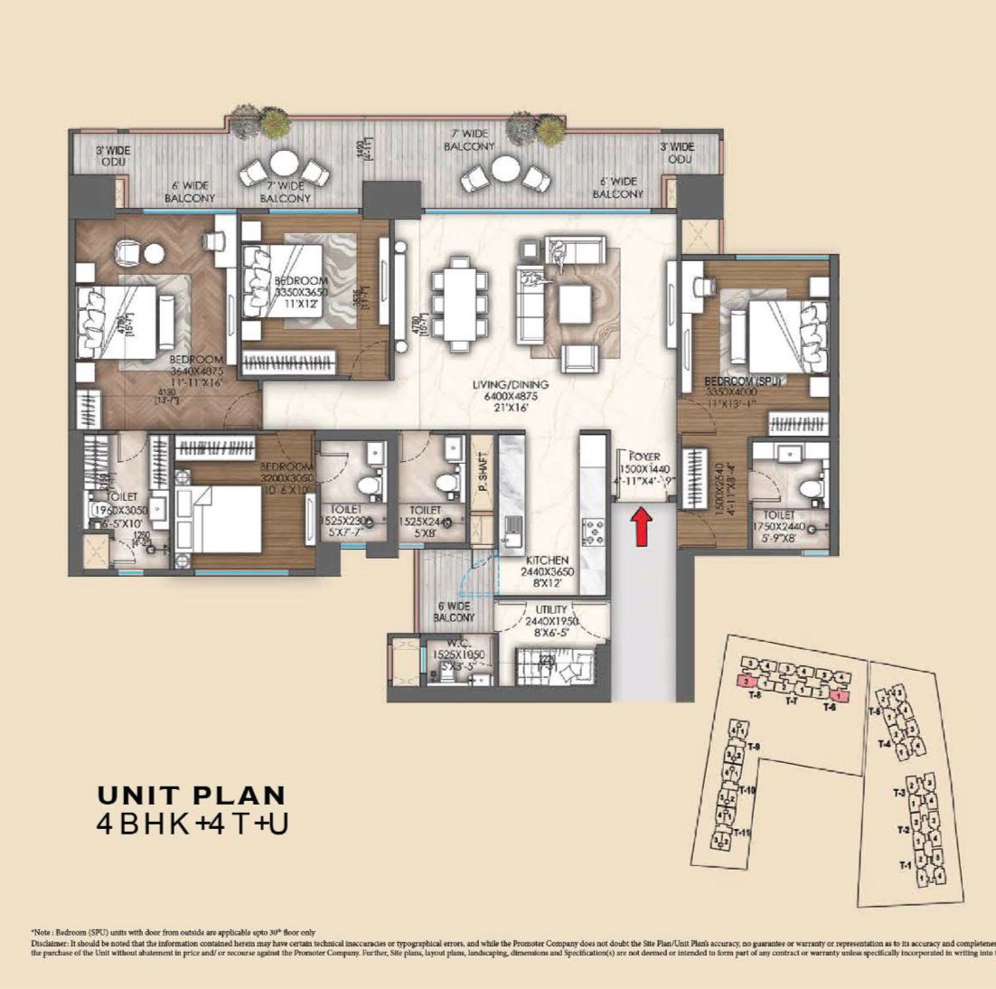 4BHK Unit Layout